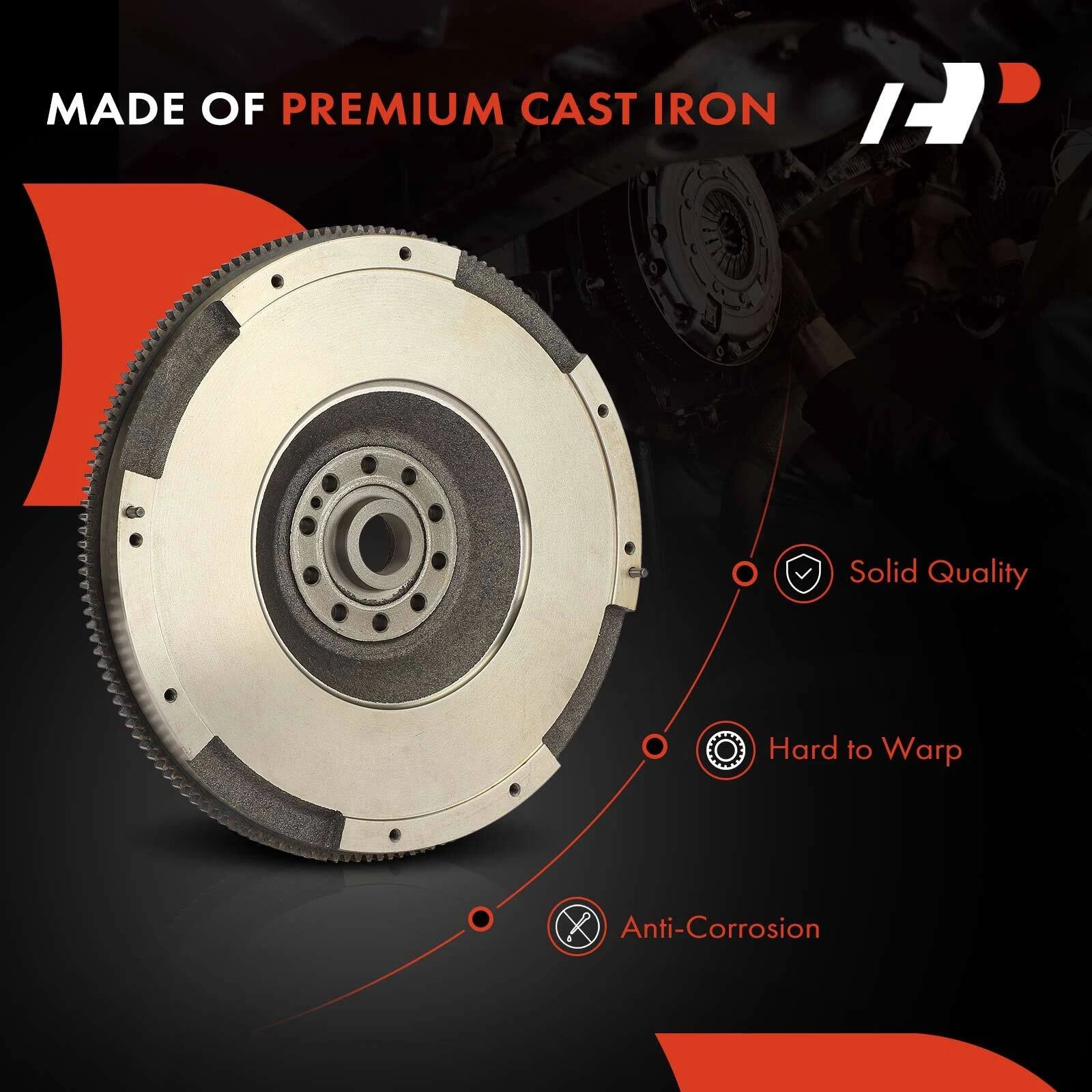 Clutch Flywheel for Ford F-250 Super Duty (2003–2010) 10 Holes 155T