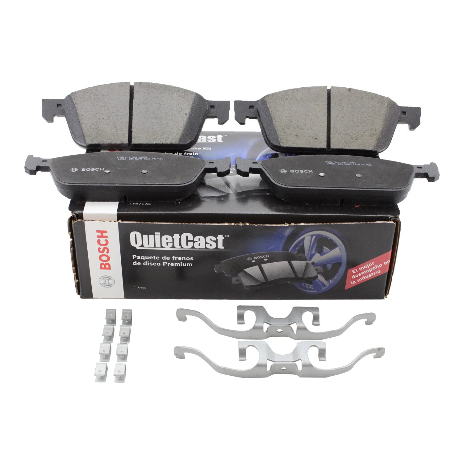 Bosch QuietCast Front Ceramic Brake Pads for Ford Escape Lincoln MKC (2013–2019)