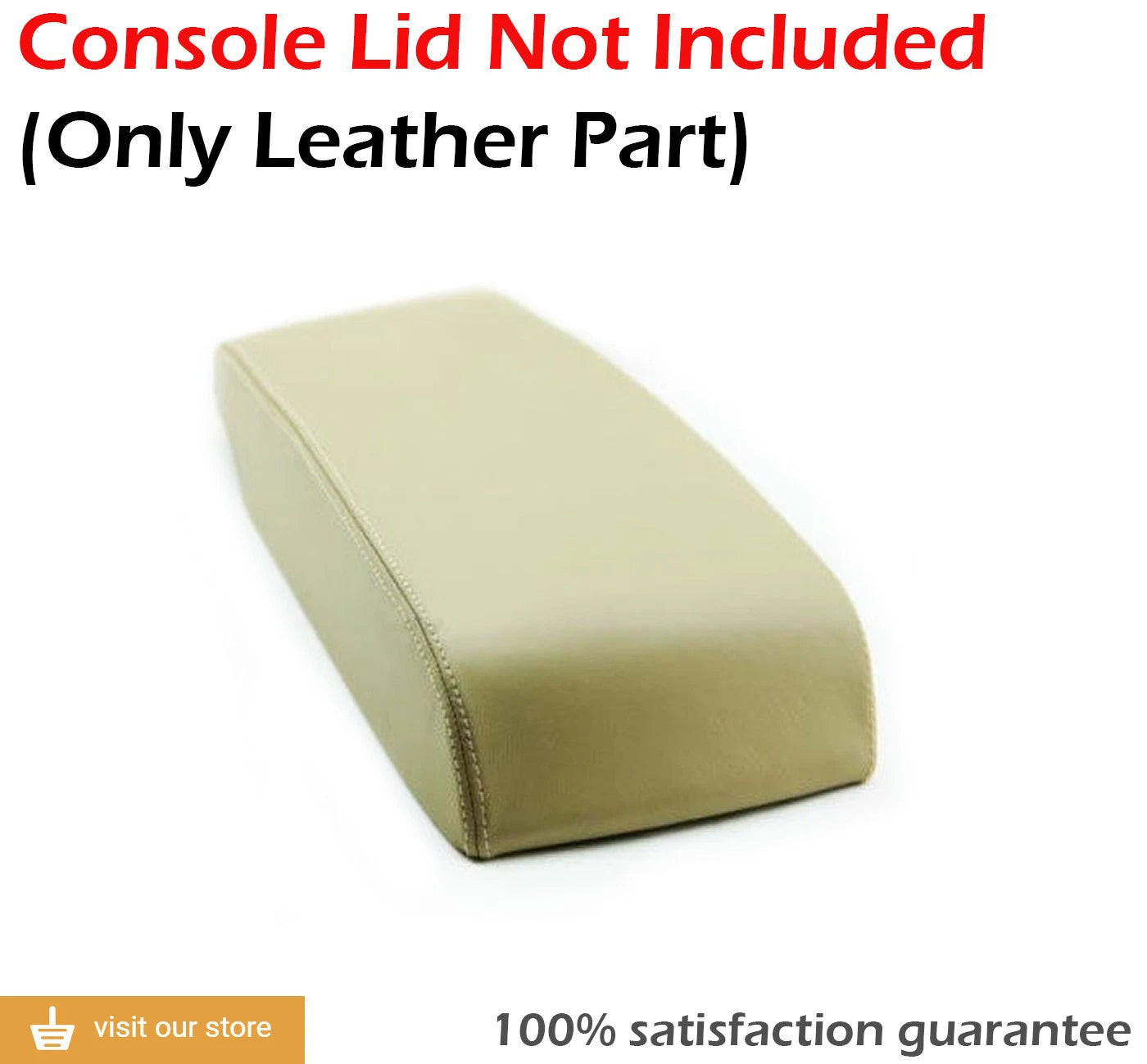 Center Console Armrest Cover for Toyota Avalon (2005–2012) Beige PVC Leather