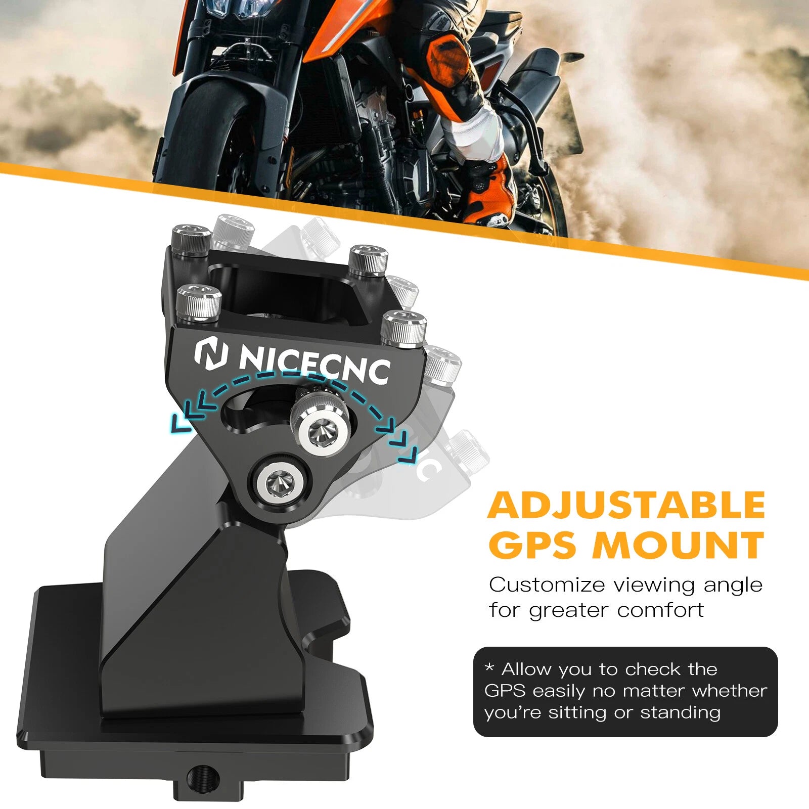GPS Navigation Mount Holder for KTM 790/890 Adventure R (2020–2022)