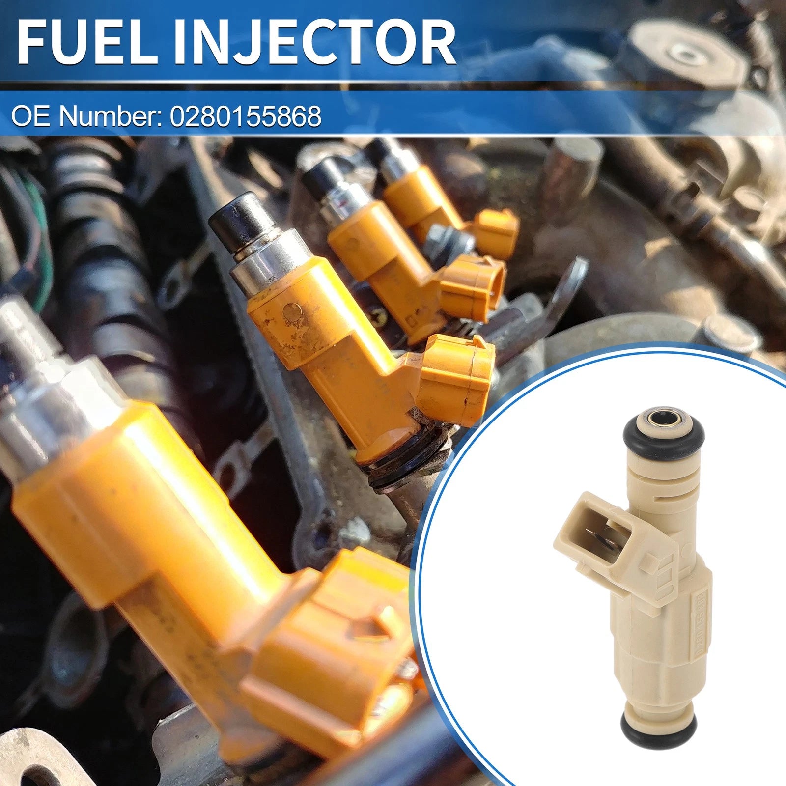 1 Pc Fuel Injector No.0280155868 for Buick Park Avenue (1996–2005)