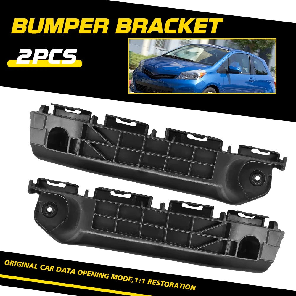 Set of 2 Front Bumper Support Brackets for Toyota Yaris (2012–2014)