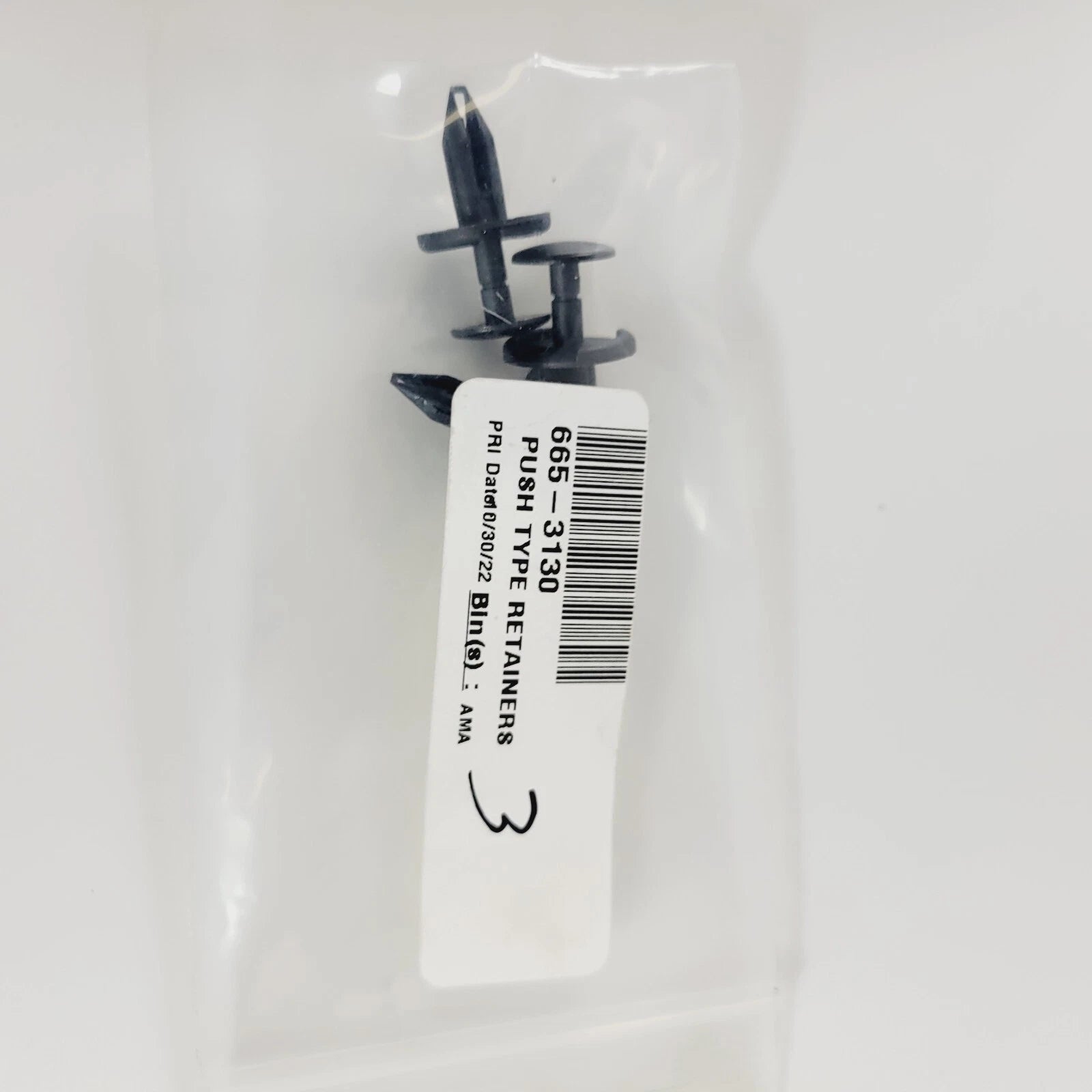 3 Fairing Push Type Retainers for Harley Davidson (665-3130)