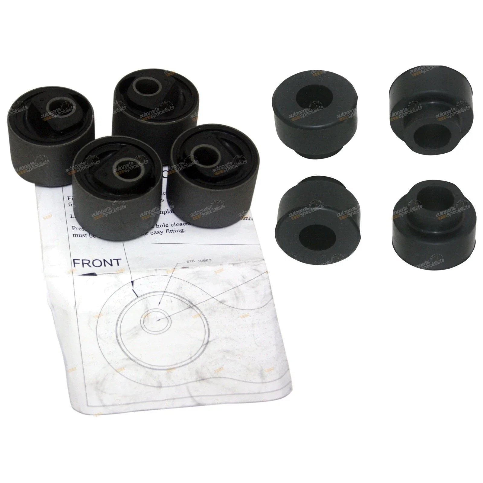 Radius Arm Castor Correction Rubber Bush Kit for Maverick DA 4x4 (1988 - 1994)