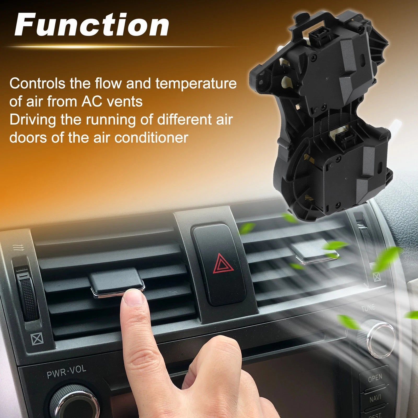 HVAC Heater Blend Door Actuator for Toyota Sienna (2011–2020) 8710608101