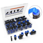 60pcs Push to Connect Air Hose Fittings Kit for Pneumatic Connections