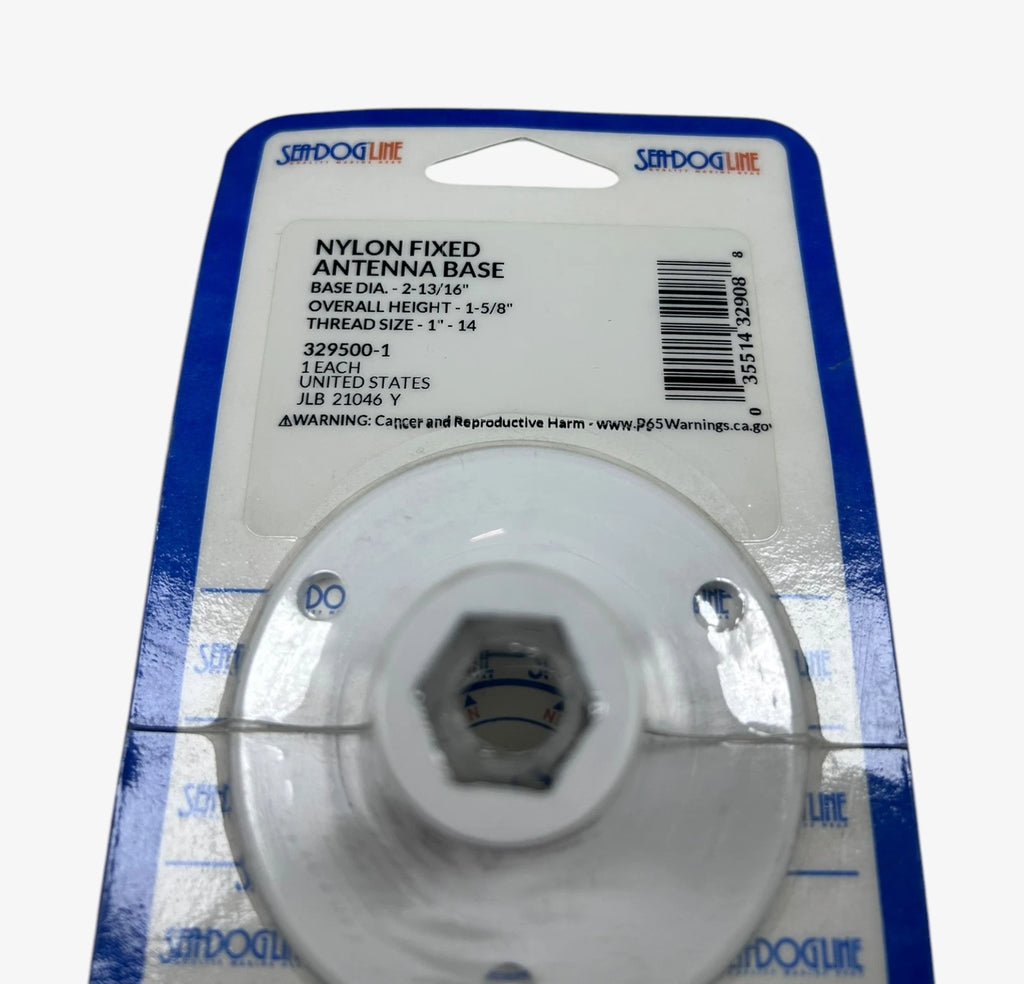 Set of 3 Nylon Fixed Antenna Base for Sea Dog Line (329500-1)