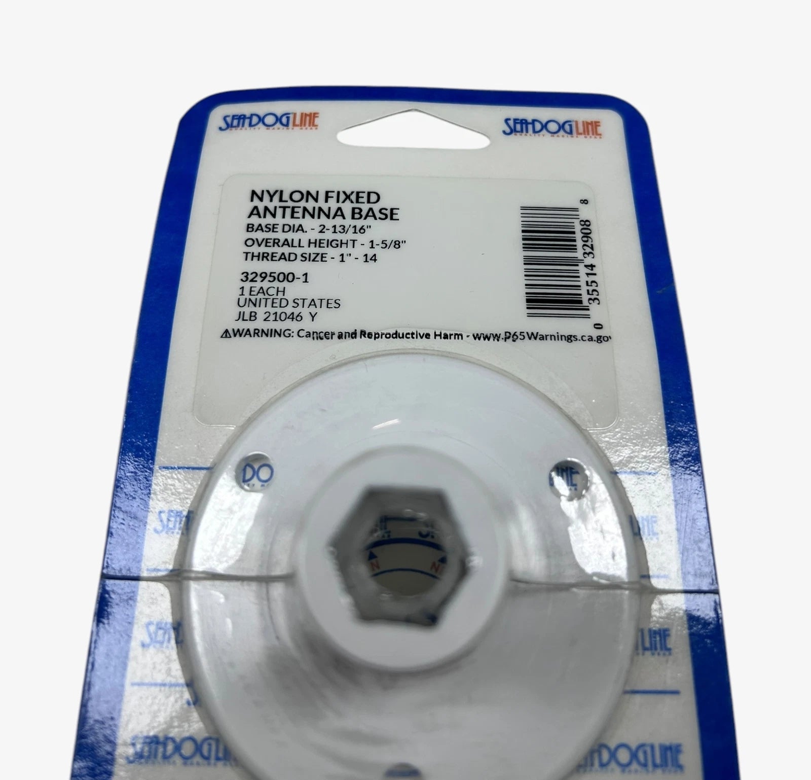 Set of 3 Nylon Fixed Antenna Base for Sea Dog Line (329500-1)
