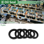 Oil Seal   - NBR Rubber 38x52x10mm Black