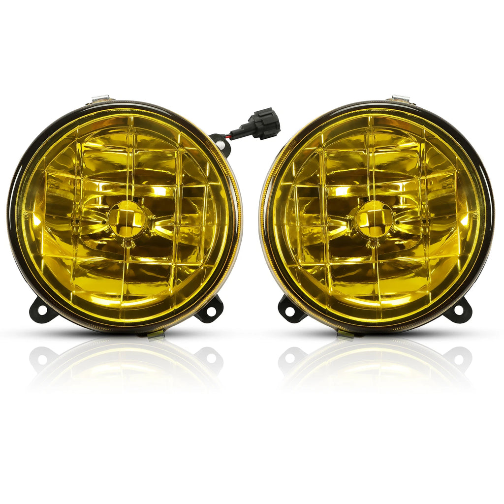 Set of 2 Yellow Lens Glass Fog Lights for Subaru Impreza RS / WRX (2002–2003)