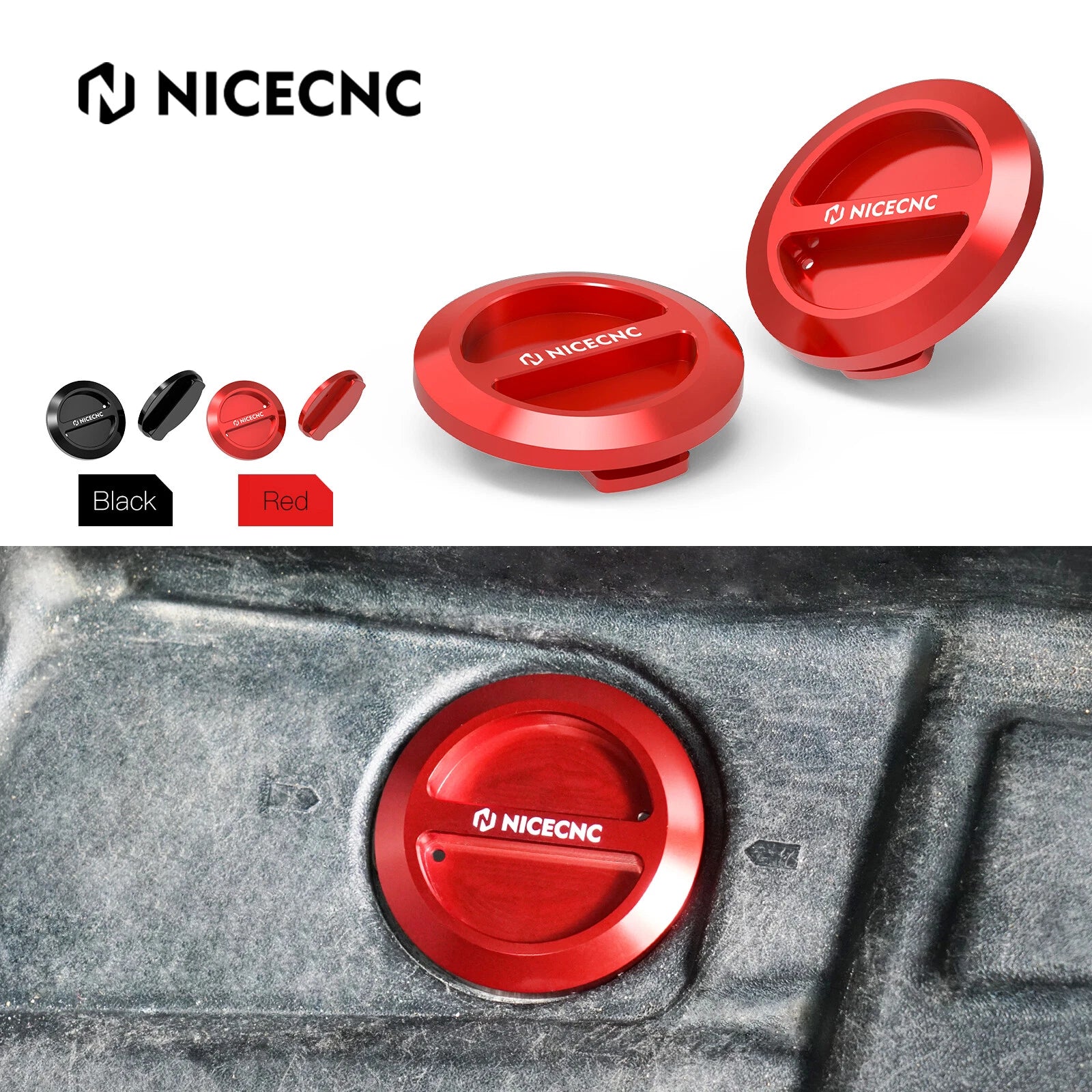 Floor Drain Plugs for Polaris RZR XP 1000 (2014–2023), RS1 (2019–2022), Trail S 900