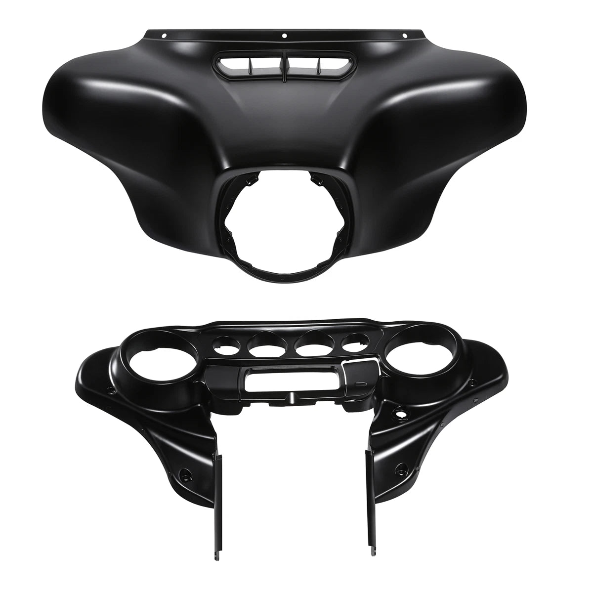 Batwing Inner Outer Fairing for Harley Electra Glide, Street Glide (2014–Present) Black Denim