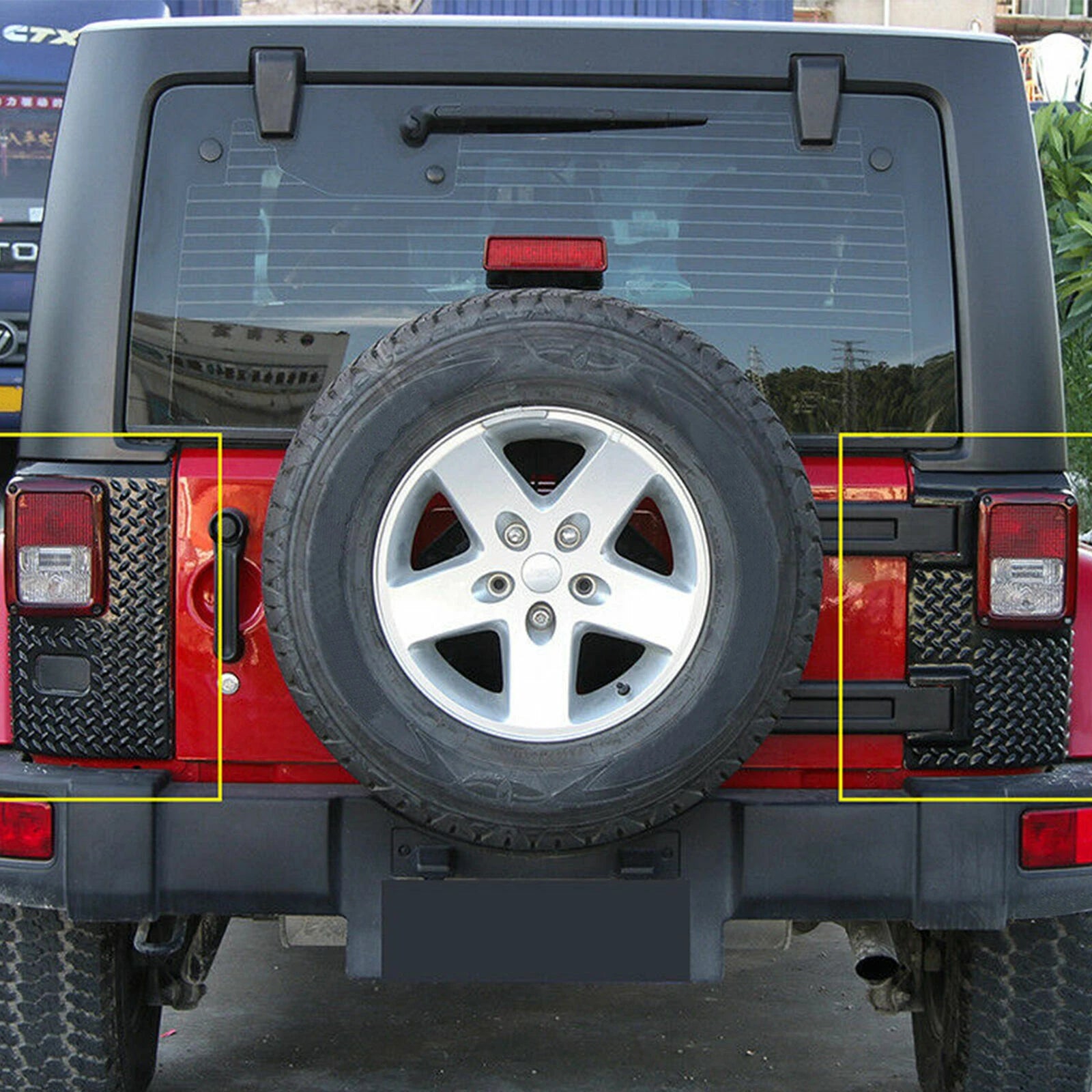 Rear Corner Guards Body Armor Kit for Jeep Wrangler JK (2007–2018)