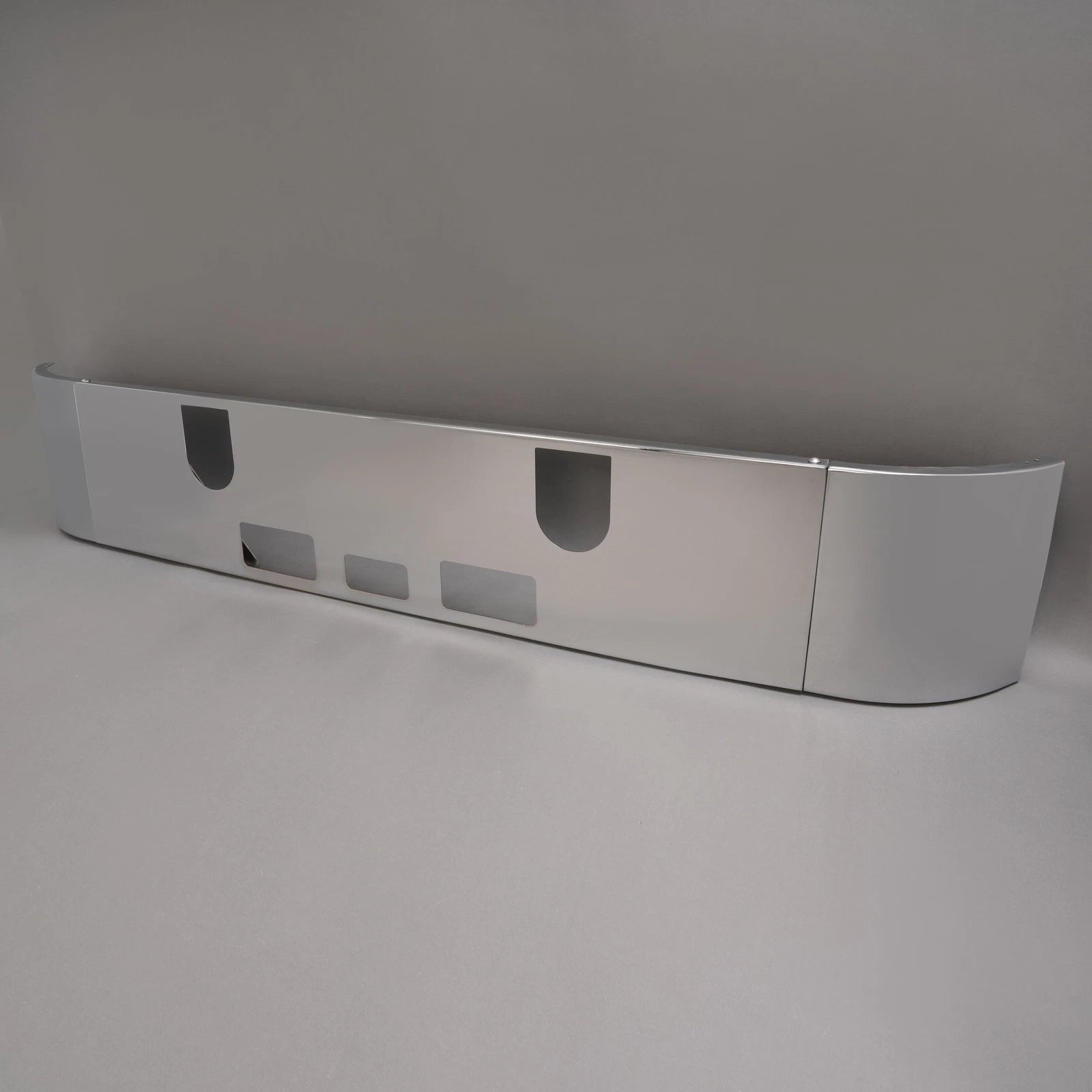 Chrome Front Bumper for Mack CH (1989–2003) with Fog Light Holes
