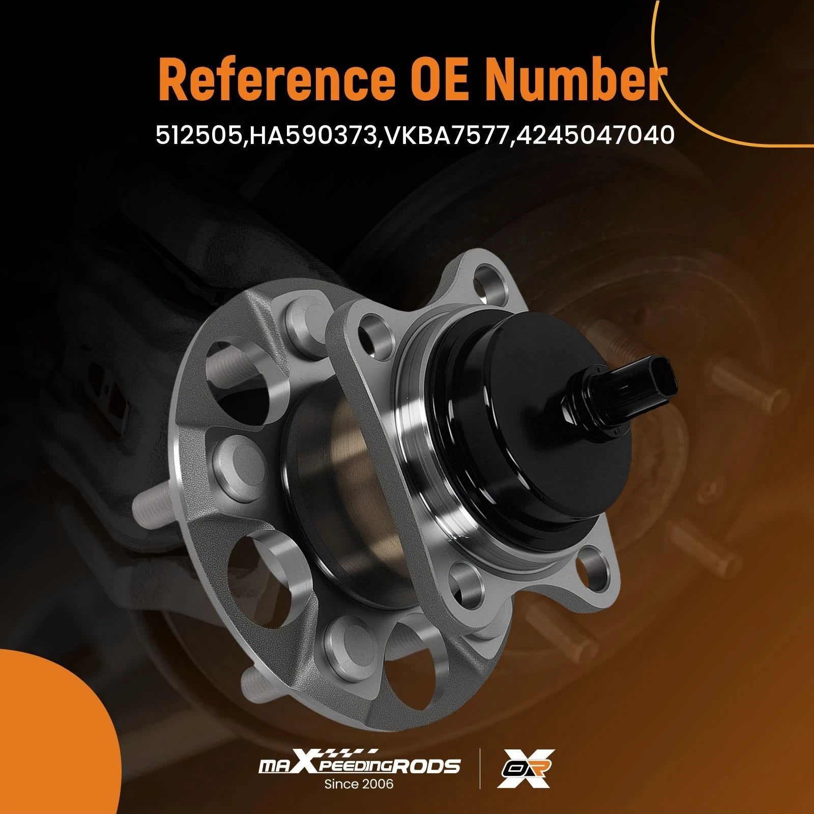 5-Lug Rear Wheel Hub for Toyota Prius/Prius Plug-in (2012–2015) 512505 HA590373 ABS