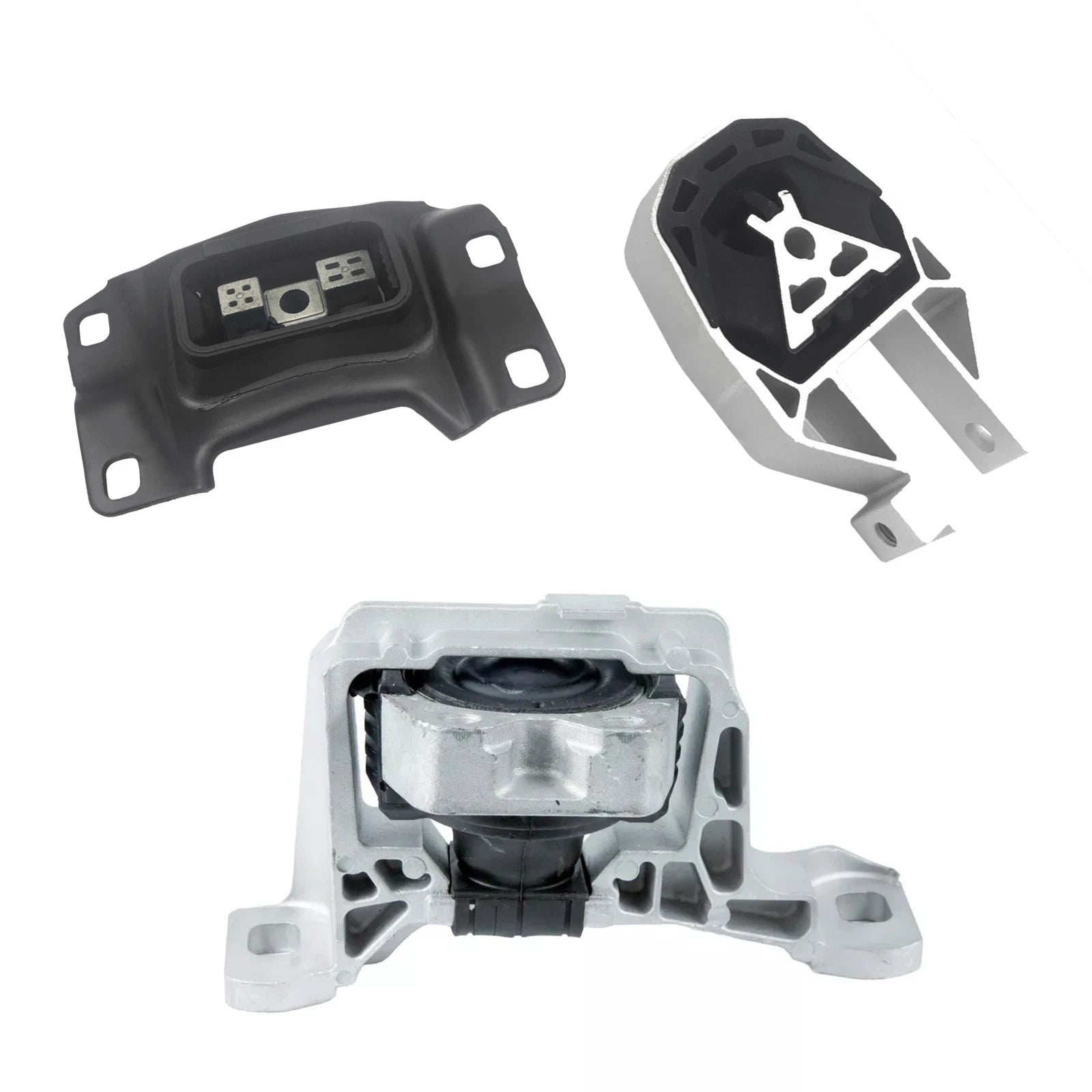 Set of 3 Engine and Transmission Mounts for Ford Focus (2012–2018)