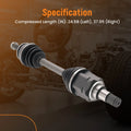 2X Front CV Axle Shaft Set 66-5414 for Scion TC (2011–2016) FWD