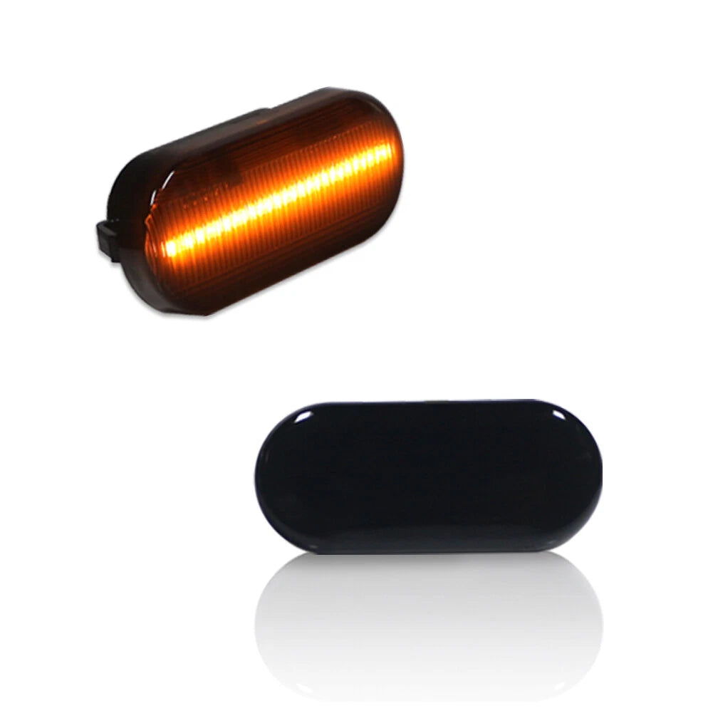 Set of 4 Smoke Amber LED Side Marker Lamps for VW MK4 Golf GTI R32 Jetta (1999–2006)