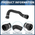 Radiator Hose for Audi A8 Quattro 3.0L (2012–2016) No. 4H0121101AB Black