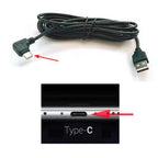 USB Charging Cable Wire with Type-C Port for Dashcam Car DVR