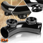 2.5" OD Aluminum 70 Degree Bend Turbo BOV Adapter Flange Pipe for
