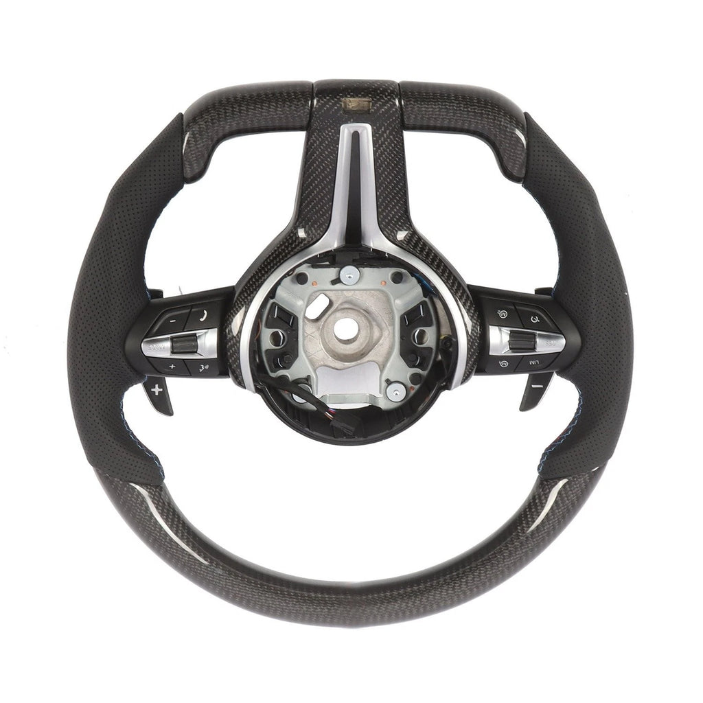 Carbon Fiber Steering Wheel for BMW F20 F21 F30 F32 F80 F82 F87 M2 M3 M4 (2012–2020)
