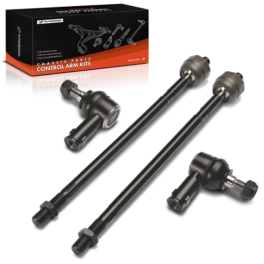 Set of 4 Front Inner & Outer Tie Rod Ends for Mercedes-Benz Sprinter (2007–2018)