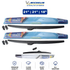 Set of 3 Wiper Blades for Audi 200 Quattro (1991) - 21"/21"/18"
