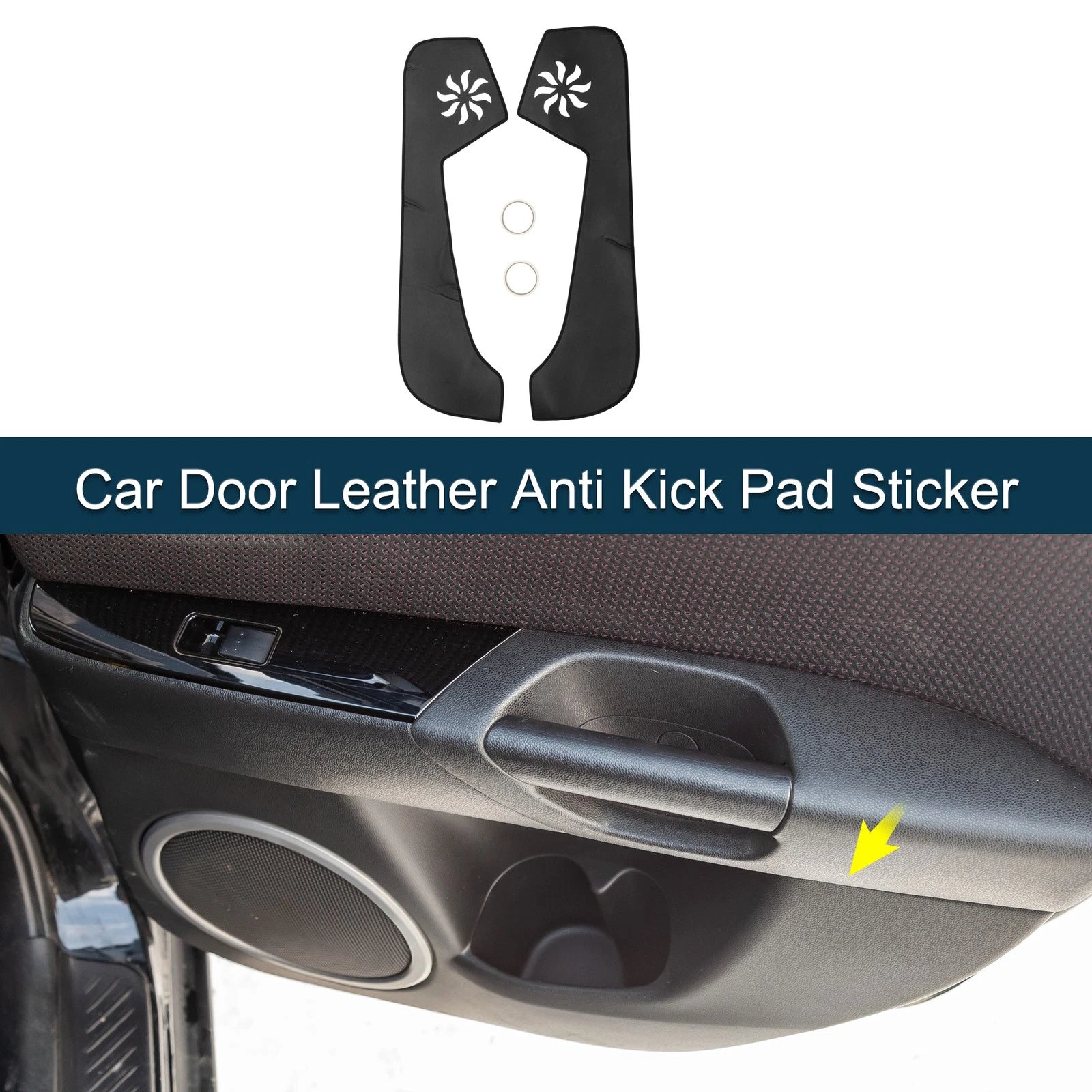 Set of 1 Car Door Leather Anti Kick Pad Sticker for Audi A1 (2012–2018)