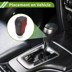 1 Pcs Gear Shift Knob Cover for Honda Civic (2016–2021) Black Carbon Fiber Red