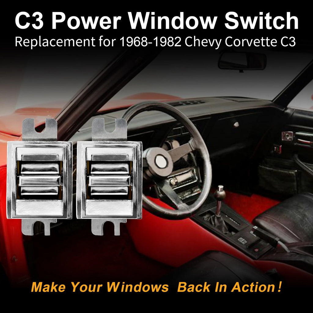 2X Power Window Switch for Chevy Corvette C3 (1968-1982)