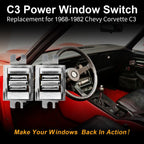 2X Power Window Switch for Chevy Corvette C3 (1968-1982)