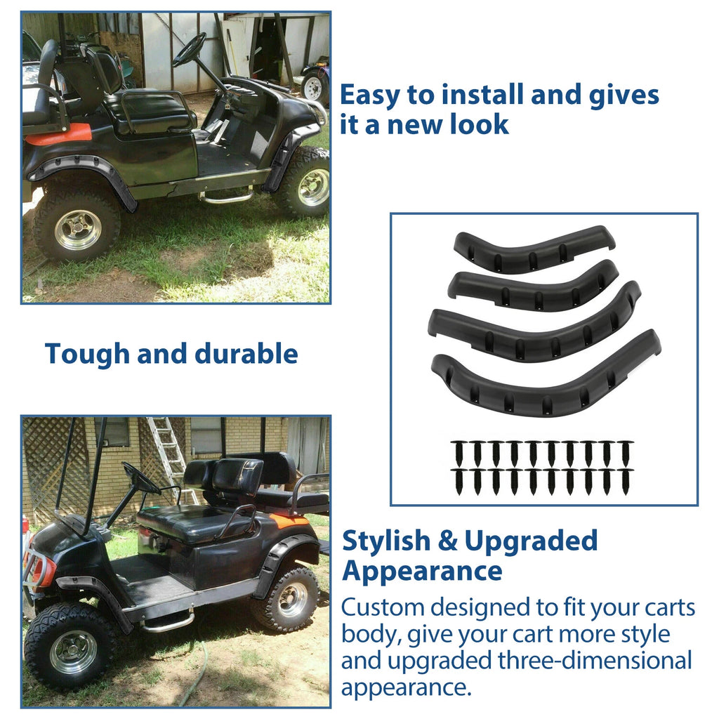 Fender Flares for Yamaha G14 G16 G19 G20 G22 Golf Cart (W/ Hardware)