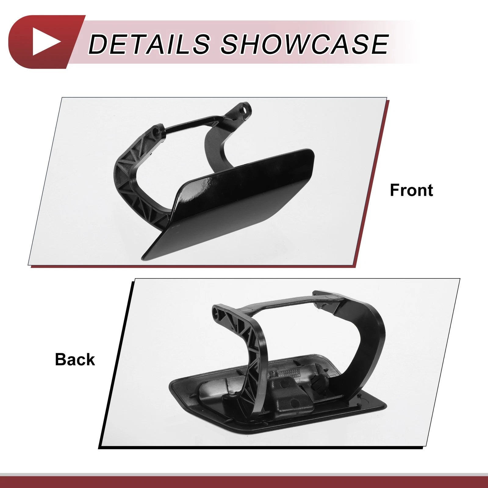 Front Left Washer Nozzle Cover Cap for Mercedes-Benz GL350 (2013–2016) Black