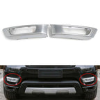 2X ABS Front Bumper Fog Light Lamp Cover for Range Rover Sport (2014–2017) Silver