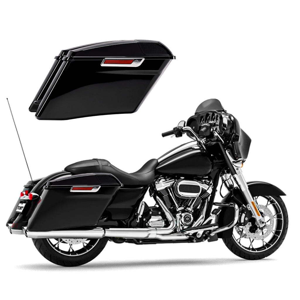 4" Stretched Extended Saddlebags for Harley Touring CVO Street Glide (2014–2024)