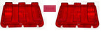 Tail Light Lenses and Bezels Pair Replacement for Ford Mustang (1967–1968)