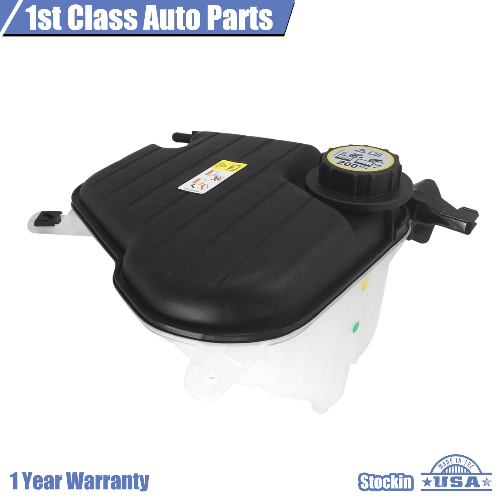 Coolant Overflow Tank with Cap for Jaguar (2010-2015)