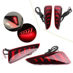 LED Rear Bumper Fog Brake Tail Lights for Toyota C-HR (2016-2022)