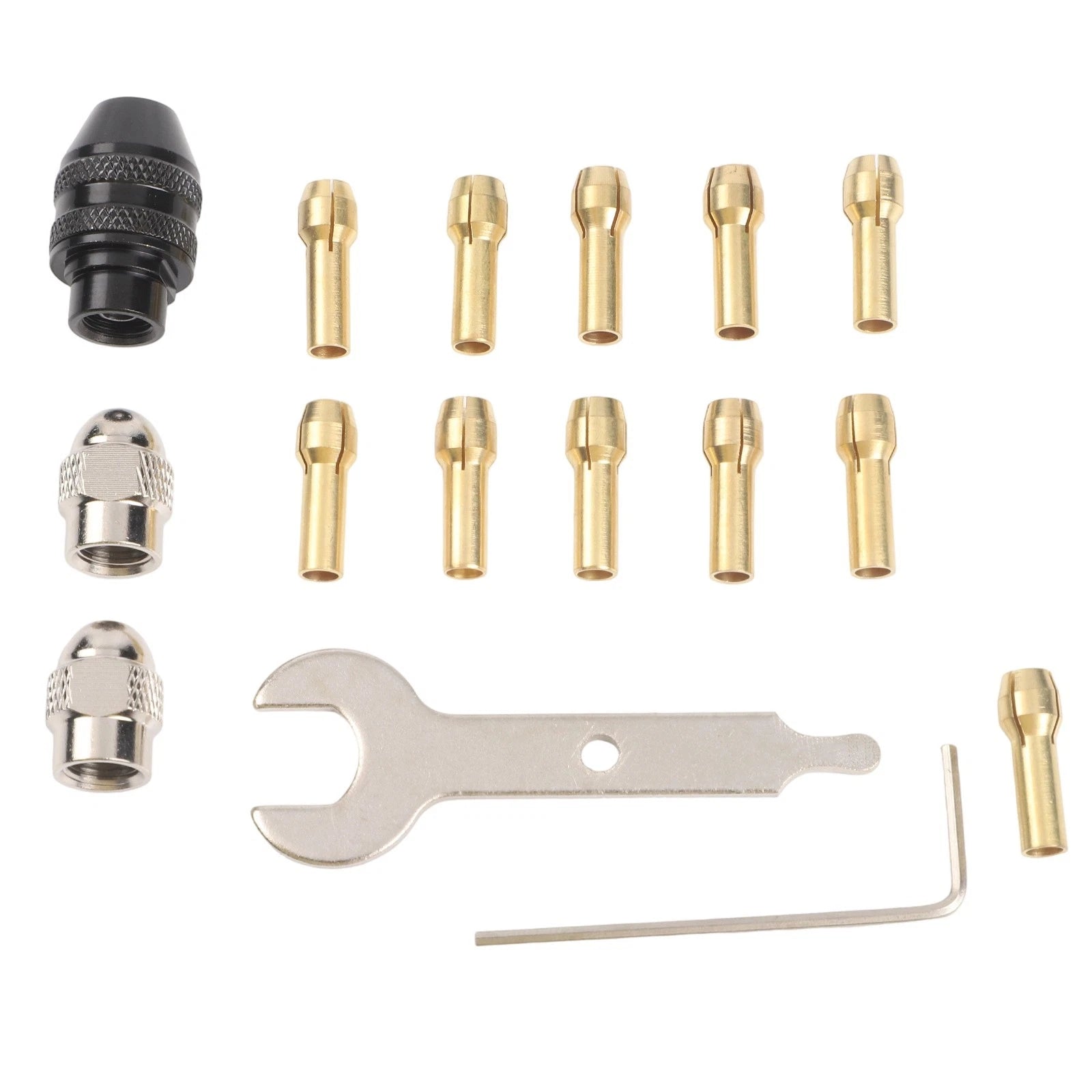 16pcs Drill Chuck Collet Set 0.532mm for Electric Rotary Tools