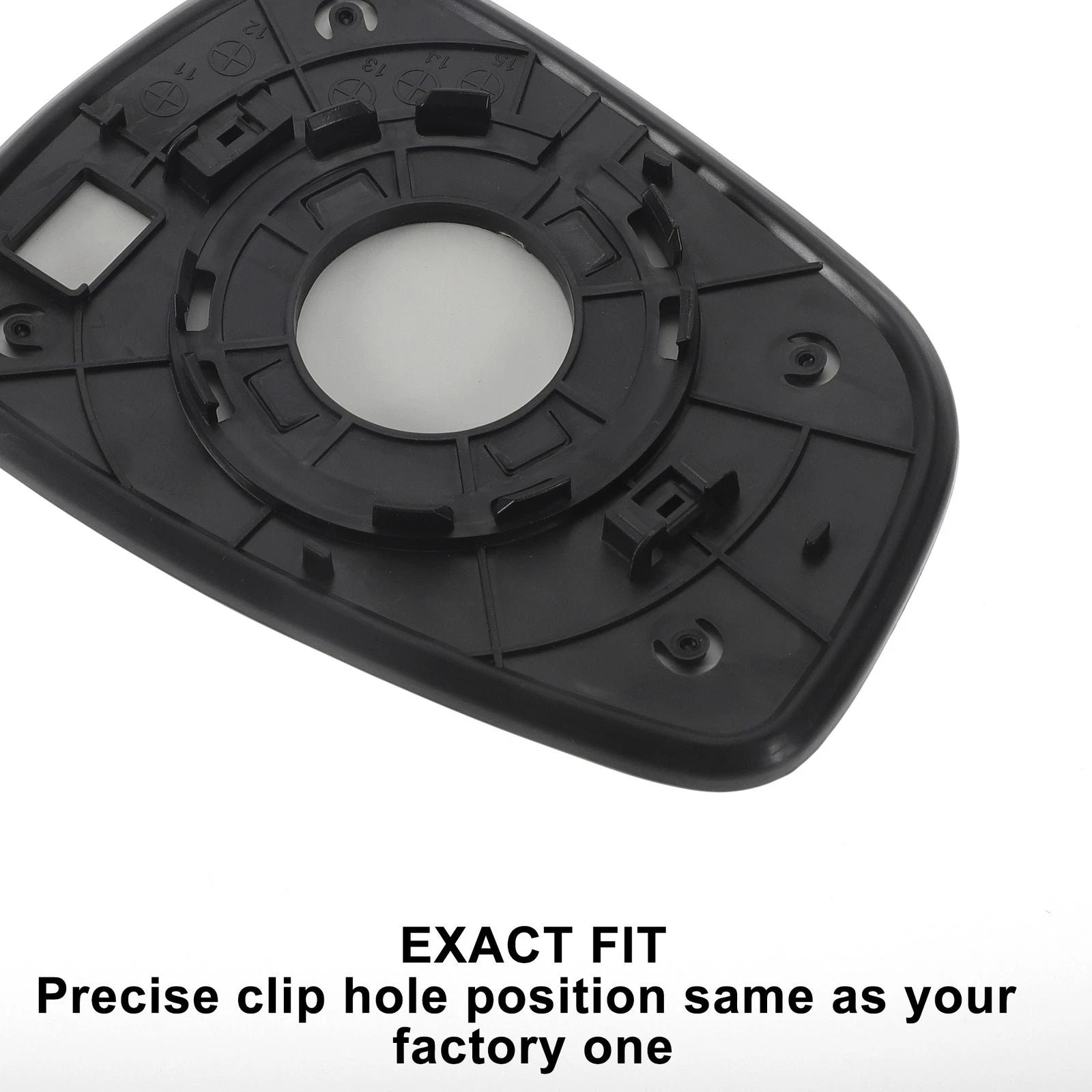 Right Side White Mirror Glass for Dacia Elantra (Non-heated)
