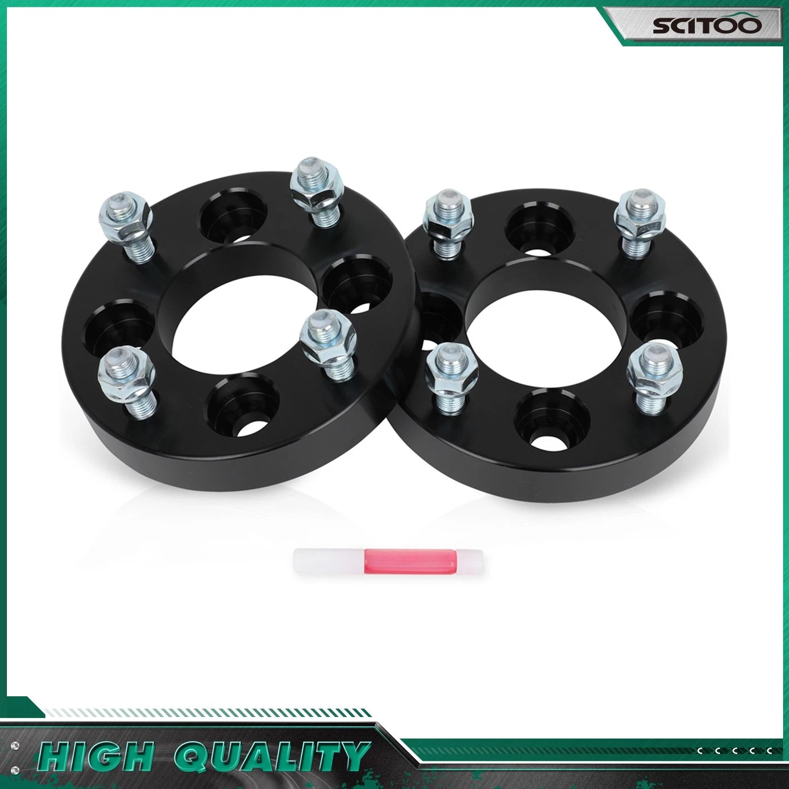 2X 1" Wheel Adapters 4x100 to 4x114.3 12x1.5 for Honda Accord Civic Fit