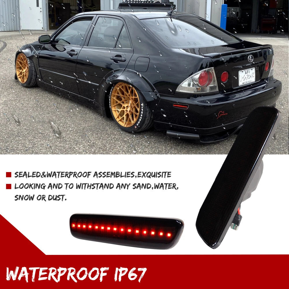 Set of 4 Smoke LED Side Marker Lights for Lexus IS300 (2000–2005)