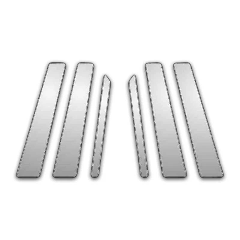 6Pc Chrome Pillar Post Covers for 07-13 Mercedes S 550 - P4211