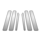 6Pc Chrome Pillar Post Covers for 07-13 Mercedes S 550 - P4211