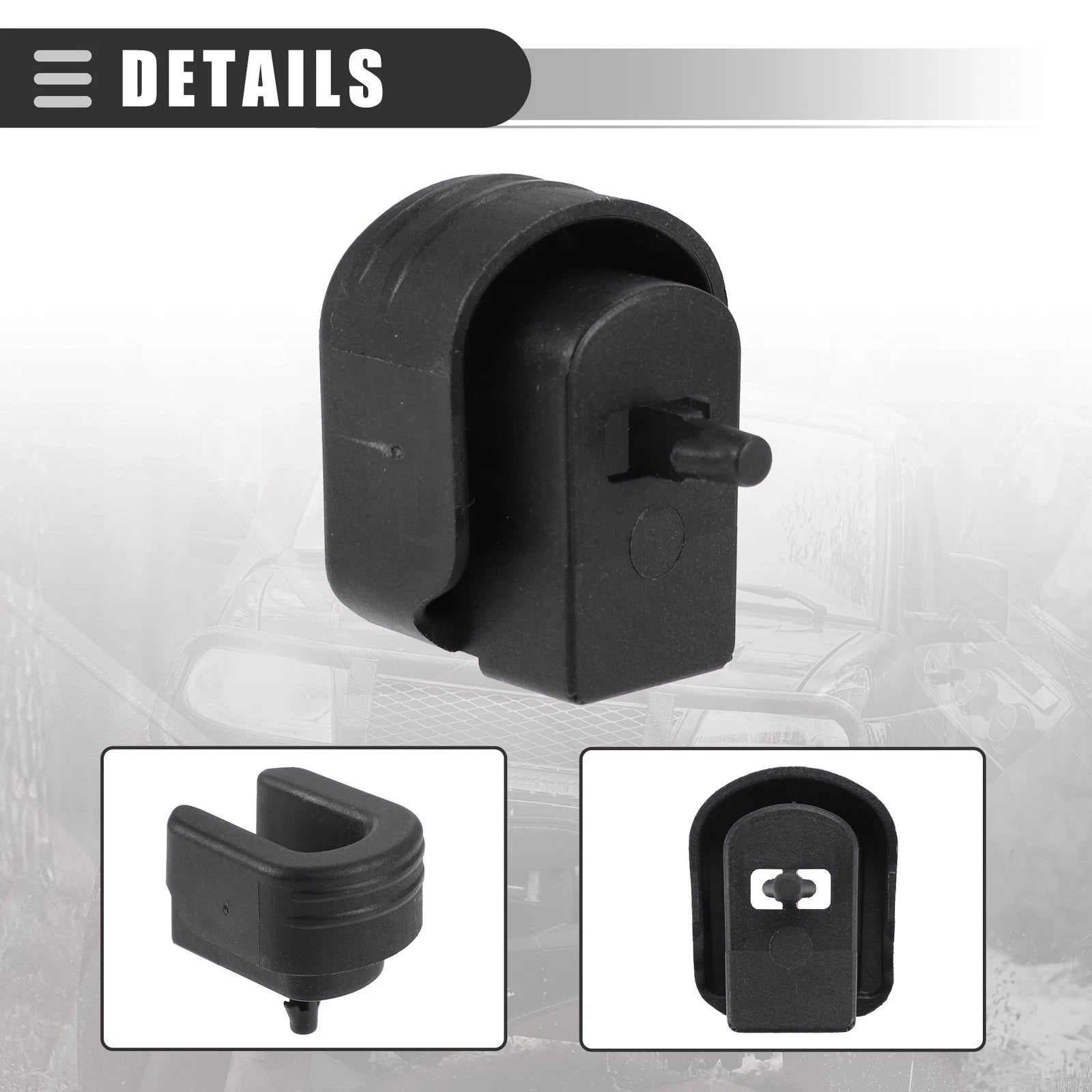 Rear Tailgate Bushing for Chevy Silverado (2014–2023) 22966936 84331136 Black