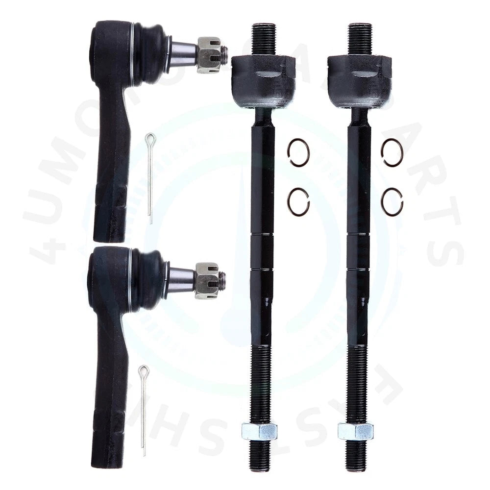 Set of 4 Inner Outer Tie Rod End Links for Ford Explorer Ranger (1991–2010)