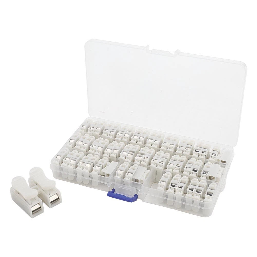 55PCS Quick Connect Electrical Wire Terminal Block Connector for 220V 6A