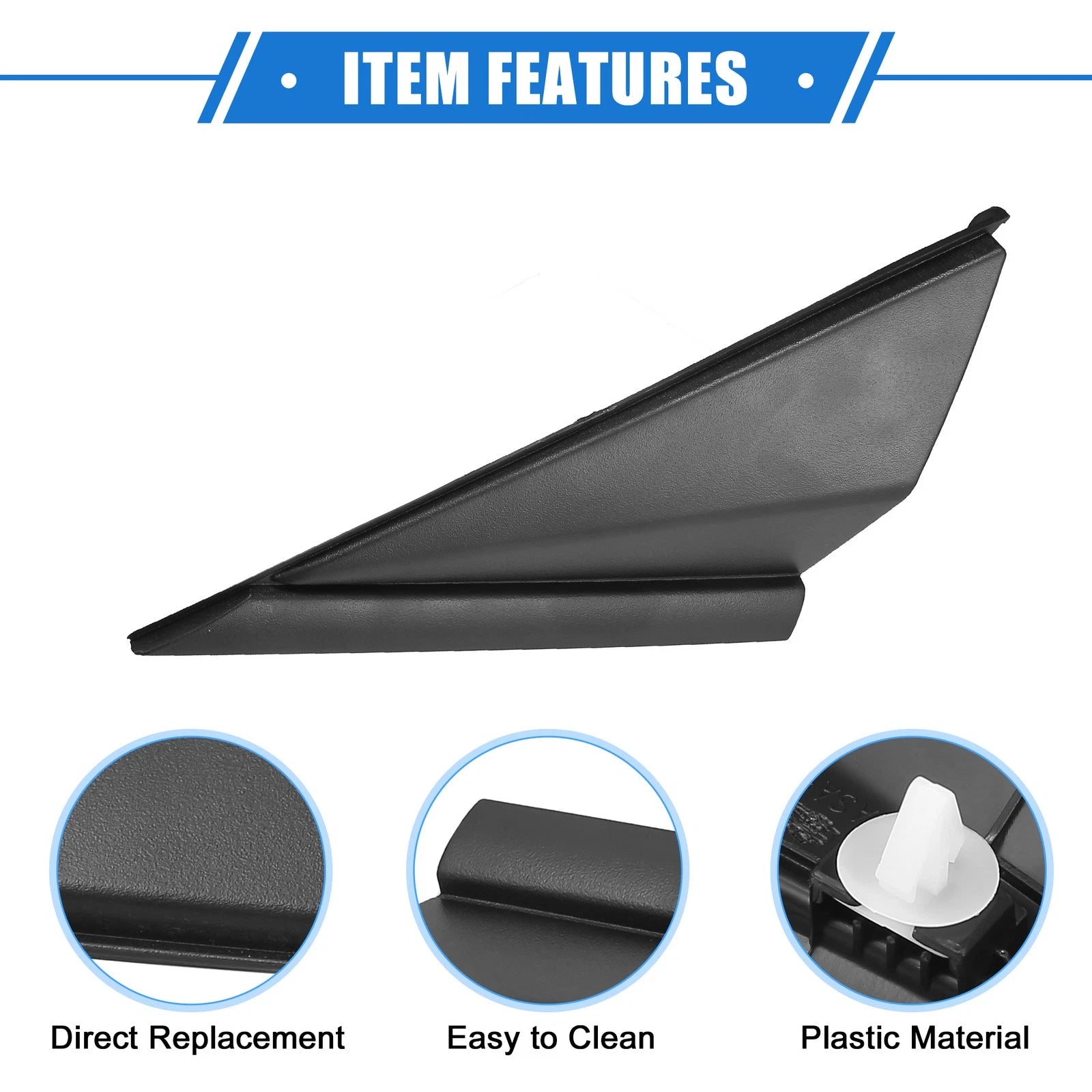 Left Mirror Corner Triangle Fender Cover for Hyundai Elantra (2014–2016) No. 861803X600