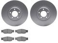Front Brake Pad and Rotor Kit for Jaguar XJ8 (2004–2005) MX664HP